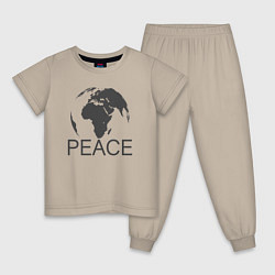 Детская пижама Peace the world