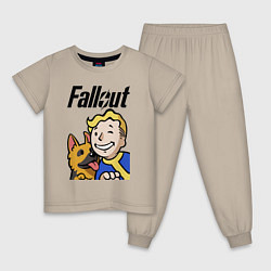 Детская пижама Vault boy and shepherd