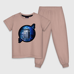 Детская пижама Tardis in space