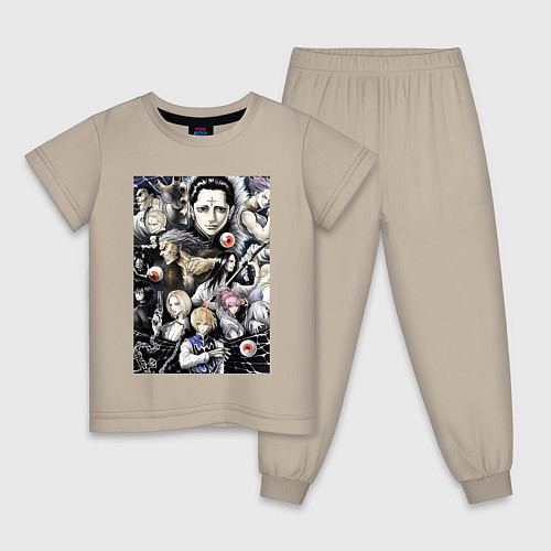 Детская пижама Охотник х Охотник Курапика / Миндальный – фото 1