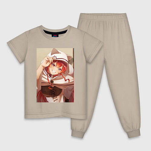 Детская пижама Реинкарнация безработного Эрис Бореас Грейрат кошк / Миндальный – фото 1