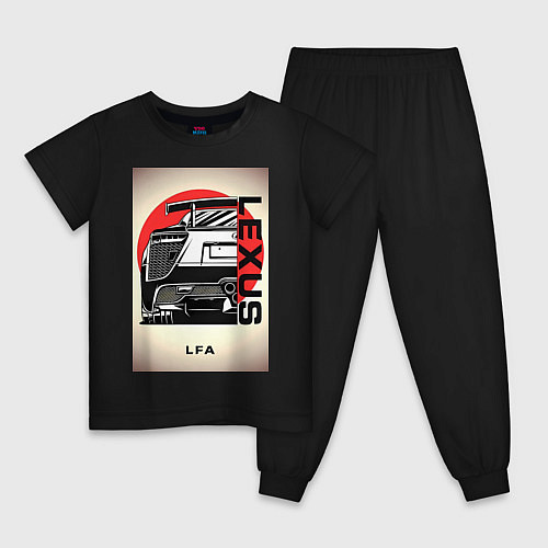 Детская пижама Lexus автомобиль jdm / Черный – фото 1