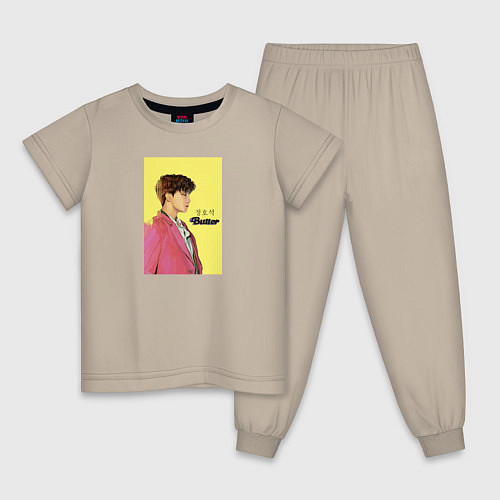 Детская пижама J-hope Butter / Миндальный – фото 1