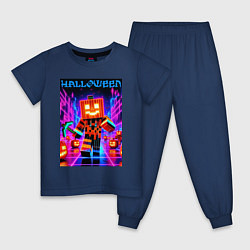 Детская пижама Halloween is coming - neon glow collaboration