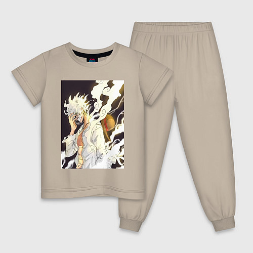 Детская пижама Ван-Пис Луффи джойбой / Миндальный – фото 1