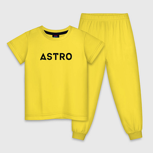 Детская пижама Astro / Желтый – фото 1