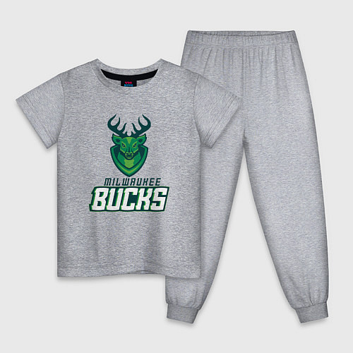 Детская пижама Milwaukee Bucks NBA / Меланж – фото 1