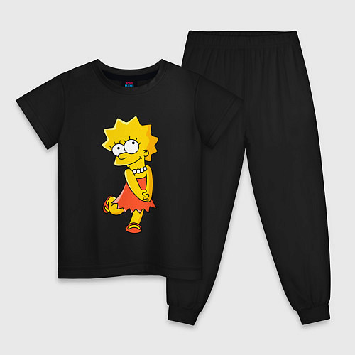 Детская пижама Lisa Simpson / Черный – фото 1