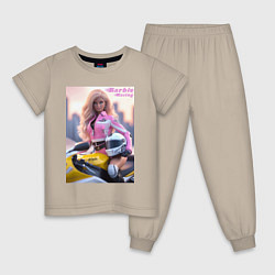 Детская пижама Barbie racing - Kawasaki Ninja