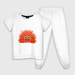 Детская пижама Fluffy monster orange