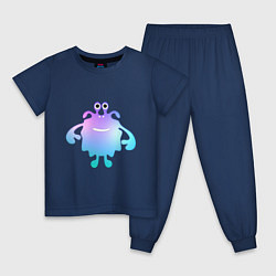 Детская пижама Monster cartoon blue purple