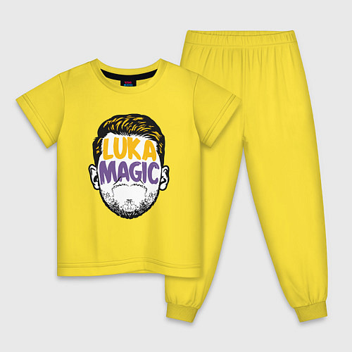 Детская пижама Luka magic face / Желтый – фото 1