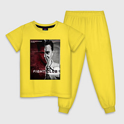 Пижама хлопковая детская Тайлер и Джек, цвет: желтый