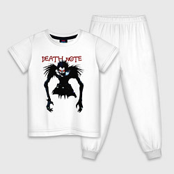 Пижама хлопковая детская Death note Ryuk - темный, цвет: белый