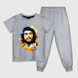 Пижама хлопковая детская Che Guevara Art, цвет: меланж