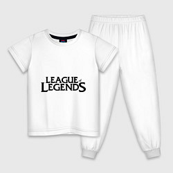 Пижама хлопковая детская League of legends, цвет: белый