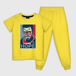 Пижама хлопковая детская Half-Life: Hope, цвет: желтый