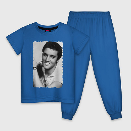 Детская пижама Улыбка Элвиса / Синий – фото 1