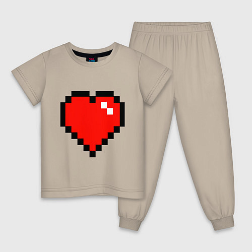 Детская пижама Minecraft Lover / Миндальный – фото 1