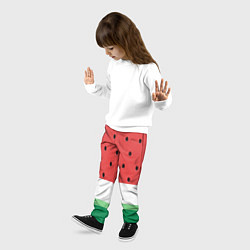 Брюки детские Сочный арбуз, цвет: 3D-принт — фото 2