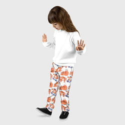 Брюки детские Стикеры с лисом, цвет: 3D-принт — фото 2