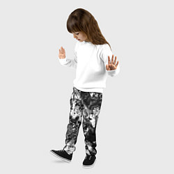 Брюки детские Чёрная краска, цвет: 3D-принт — фото 2