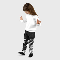 Брюки детские Белый и черный, цвет: 3D-принт — фото 2