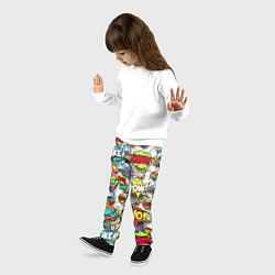 Брюки детские Pop art Fashion цвета 3D-принт — фото 2
