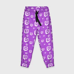 Брюки детские Twitch: Violet Pattern, цвет: 3D-принт