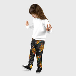 Брюки детские Японский стиль - тигры, цвет: 3D-принт — фото 2