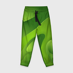 Детские брюки 3d Green abstract