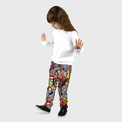 Брюки детские Логотипы Аниме Мультиков, цвет: 3D-принт — фото 2