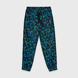 Детские брюки Абстрактный зелено-синий узор