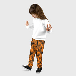 Брюки детские Тигровые Полосы, цвет: 3D-принт — фото 2