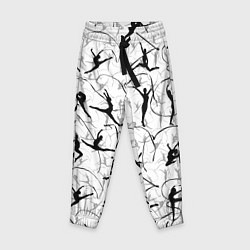 Брюки детские Воздушная акробатика Паттерн, цвет: 3D-принт