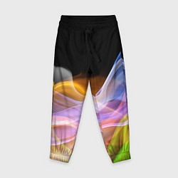 Брюки детские Цветной дым Color pattern, цвет: 3D-принт