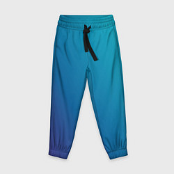 Брюки детские Градиент - морская глубина, цвет: 3D-принт