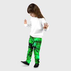 Брюки детские Зеленый фантом, цвет: 3D-принт — фото 2