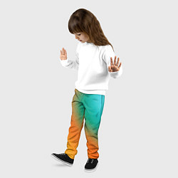 Брюки детские Полутоновый градиент - текстура, цвет: 3D-принт — фото 2