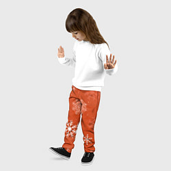 Брюки детские Orange snow, цвет: 3D-принт — фото 2