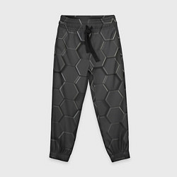 Детские брюки Abstraction hexagon grey