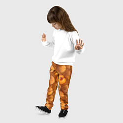 Брюки детские Сочная текстура из персиков, цвет: 3D-принт — фото 2