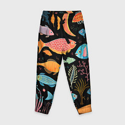 Детские брюки Фолк-арт рыбовы