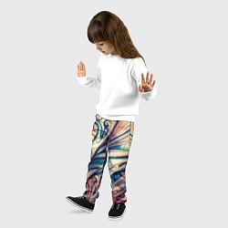 Брюки детские Акварелика узор в стиле модерн, цвет: 3D-принт — фото 2