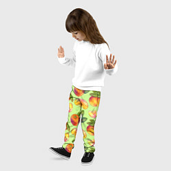 Брюки детские Мандарины с дольками, цвет: 3D-принт — фото 2