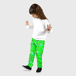 Брюки детские Светло-зеленый камуфляж, цвет: 3D-принт — фото 2