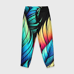 Детские брюки Color feathers - neon