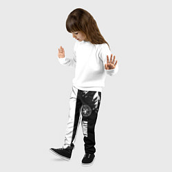 Брюки детские Ramones краски абстракция, цвет: 3D-принт — фото 2