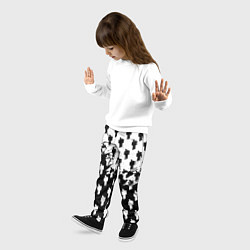 Брюки детские Billie Eilish pattern black, цвет: 3D-принт — фото 2