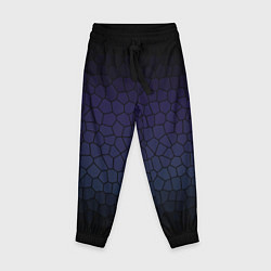 Детские брюки Чёрно-фиолетовый мозаика крупная